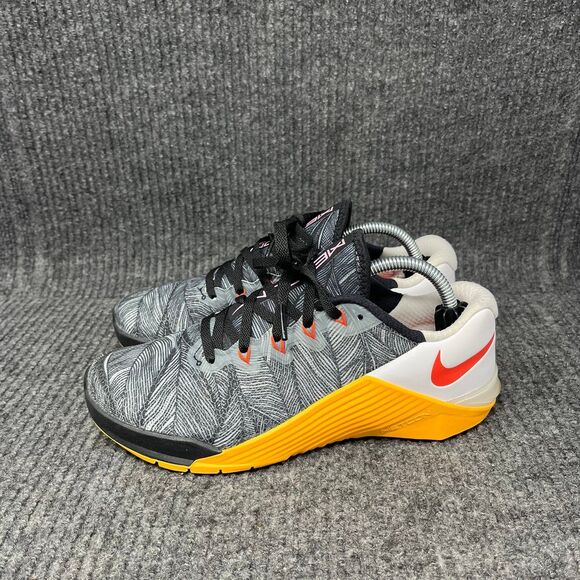 Nike Metcon 5 Black Laser Orange Athletic Training Shoes Women’s 7 AO2982-081 - Picture 3 of 8